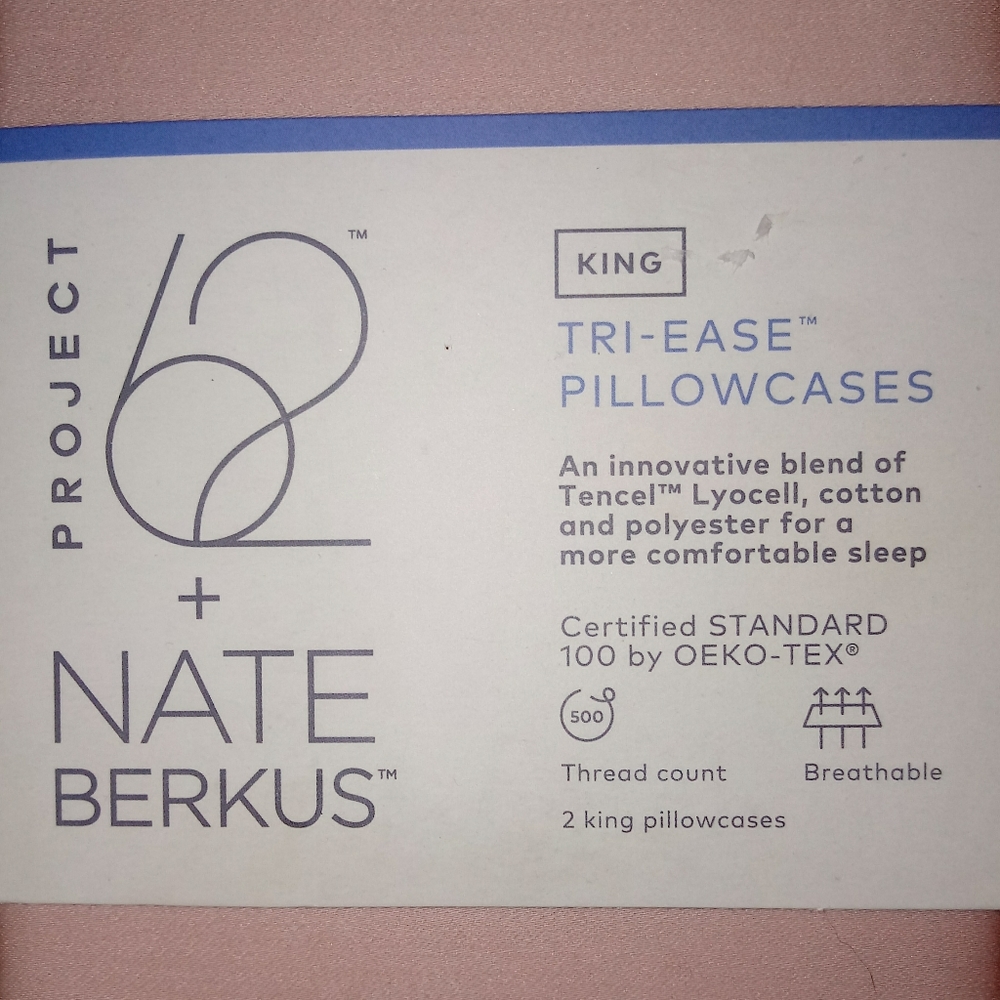 PROJECT 62 NATE BERCUS PILLOWCASE SET NWT